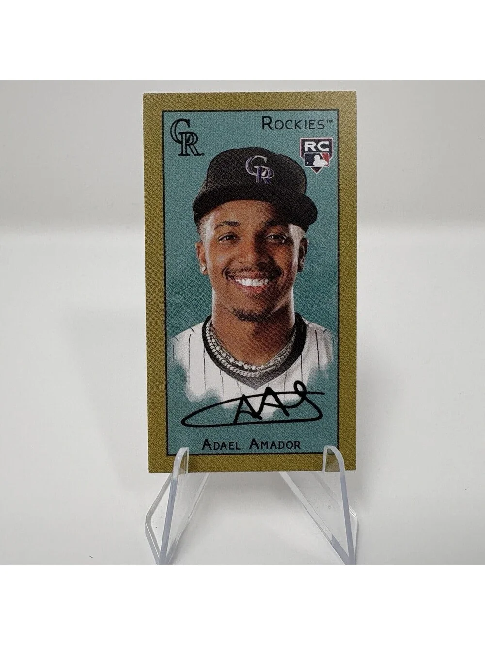 2025 Topps T205 - Adael Amador Rookie - Polar Bear Back - Colorado Rockies
